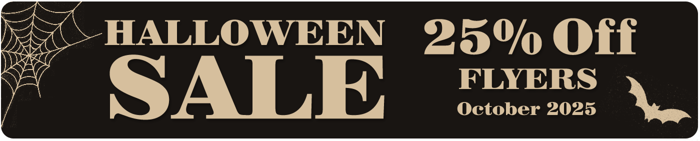 Halloween Sale 25% OFF Flyers
